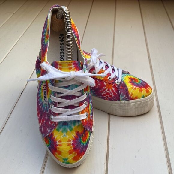 Superga Tie Dye Platform Sneakers - Picture 3 of 15
